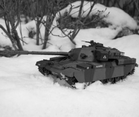 Snow tank Stock Photo