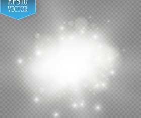 Sparkle light effect illustration vector 01