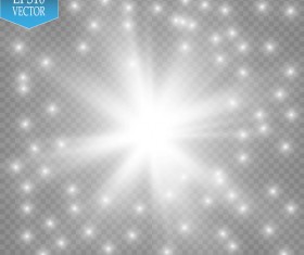 Sparkle light effect illustration vector 07