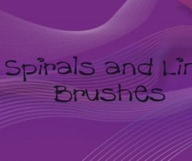 Spirals and Lines Photoshop Brushes