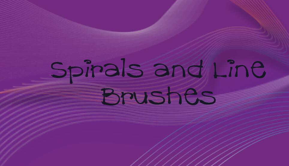 Spirals and Lines Photoshop Brushes