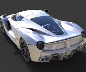 Sports Gray car top detail HD picture