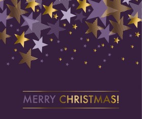 Stars merry christmas background vectors material 02