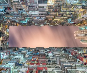 Yang shot the city building Stock Photo