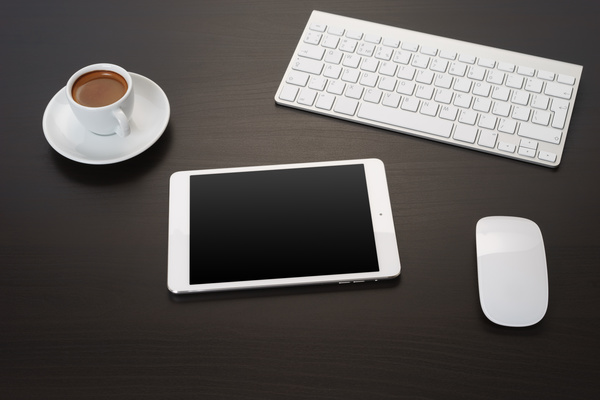 Tablet PC mouse coffee HD picture