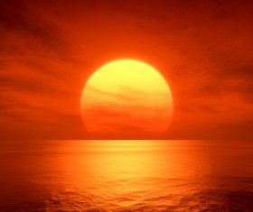 The sunset Stock Photo