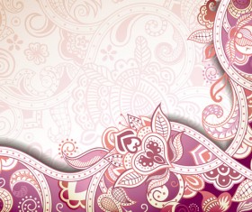 Tracery decor pattern with backgrounds vector 02