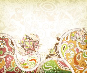 Tracery decor pattern with backgrounds vector 04