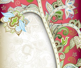 Tracery decor pattern with backgrounds vector 05