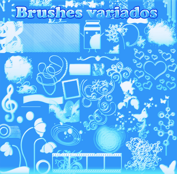 Variados photoshop brushes