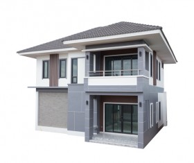 Various types of residential building models Stock Photo 05