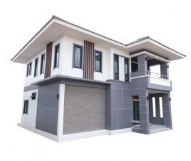 Various types of residential building models Stock Photo 06