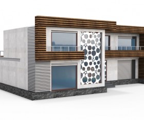 Various types of residential building models Stock Photo 07