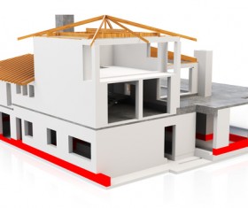 Various types of residential building models Stock Photo 09