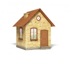 Various types of residential building models Stock Photo 11