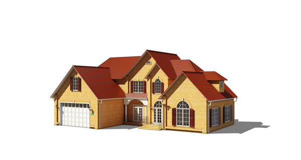 Various types of residential building models Stock Photo 12