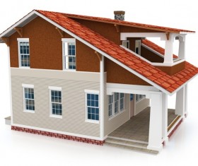 Various types of residential building models Stock Photo 13