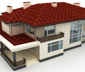 Various types of residential building models Stock Photo 14