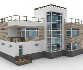 Various types of residential building models Stock Photo 16
