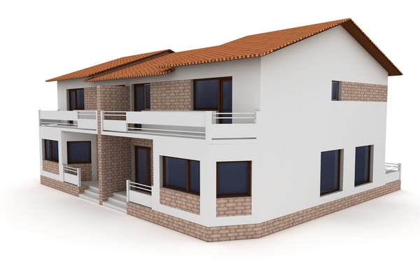 Various types of residential building models Stock Photo 22