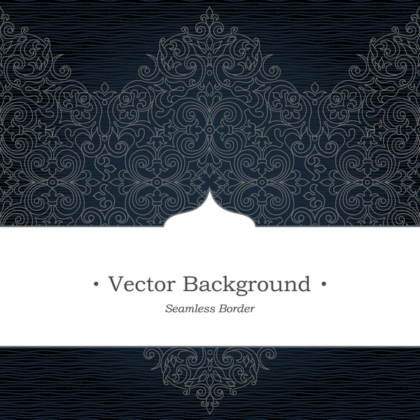 Vector vintage background eastern style vector