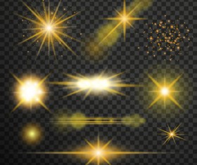 Vivid light effect illustration vector 01