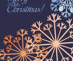 Watecolor snowflake background design vector 01