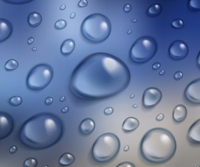 Water drop seamless pattern vector