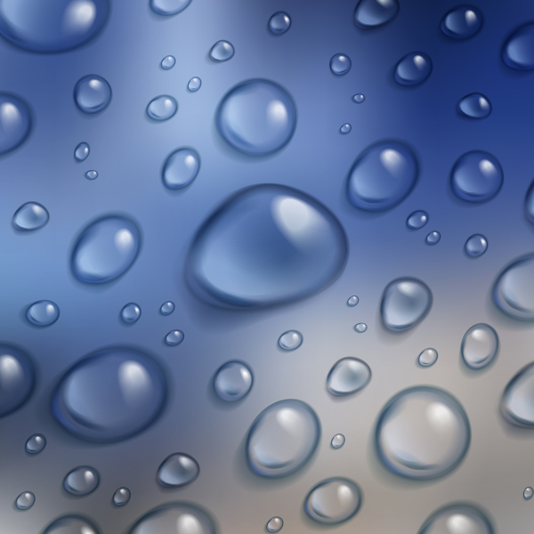 Water drop seamless pattern vector