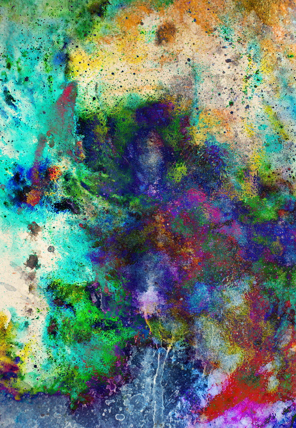Watercolor Abstract Painting Background Stock Photo 06