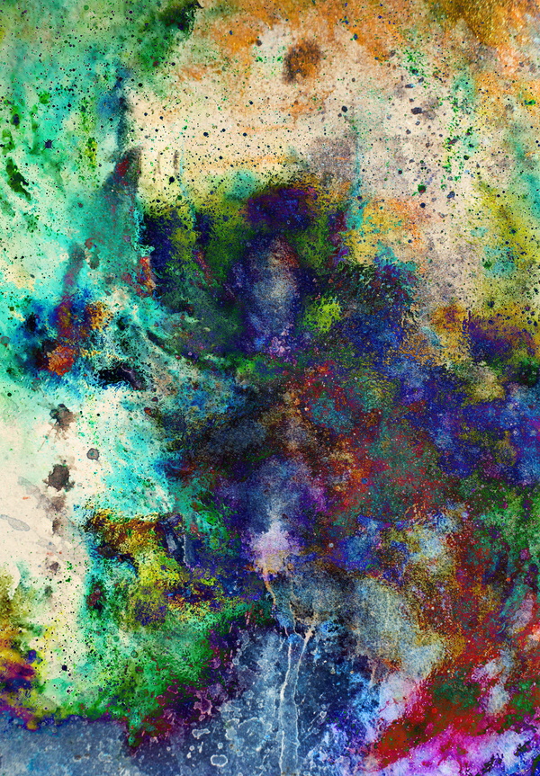 Watercolor Abstract Painting Background Stock Photo 07
