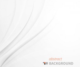 White wavy lines abstract background vector