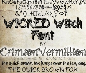 Wicked witch font