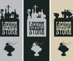 Wine menu list template vector material 06