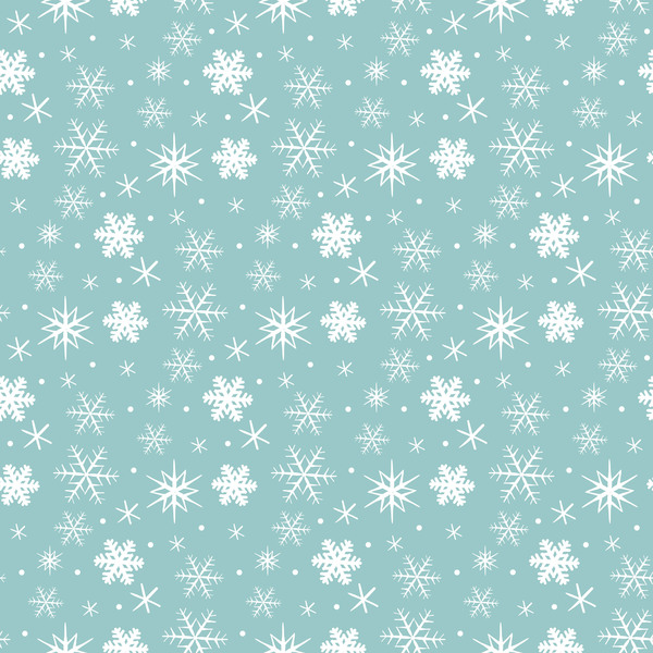Winter snowflake seamless pattern vector 02