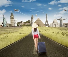 Woman travel Stock Photo 03