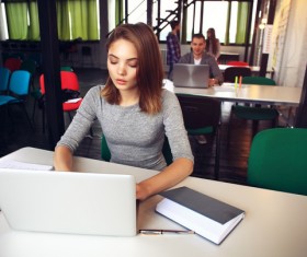 Women working with computers Stock Photo