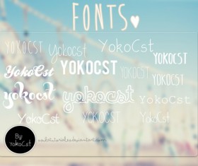 Yokocst font pack