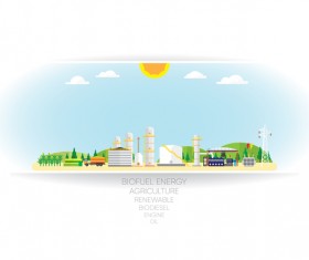 biofuel energy white background vector