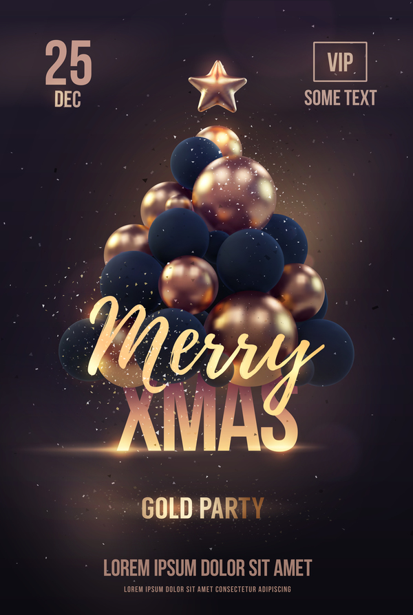 Merry x-mas party flyer template download for photoshopparty.