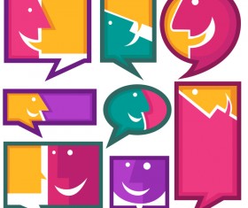 communication speech bubbles vector