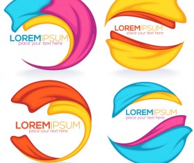 fabric sprere labels vector