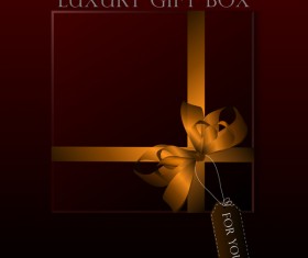 luxury square gift box template vector 09