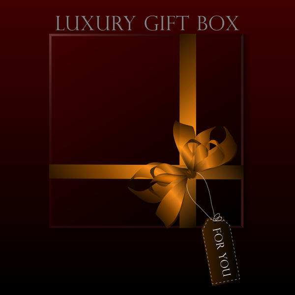 luxury square gift box template vector 09