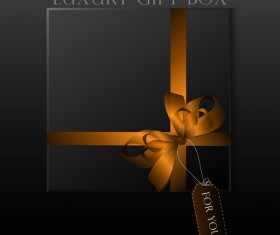 luxury square gift box template vector 10