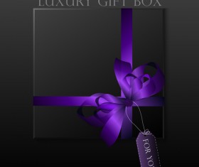 luxury square gift box template vector 12