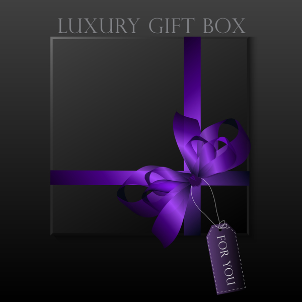 luxury square gift box template vector 12