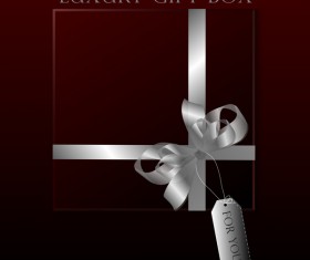 luxury square gift box template vector 15