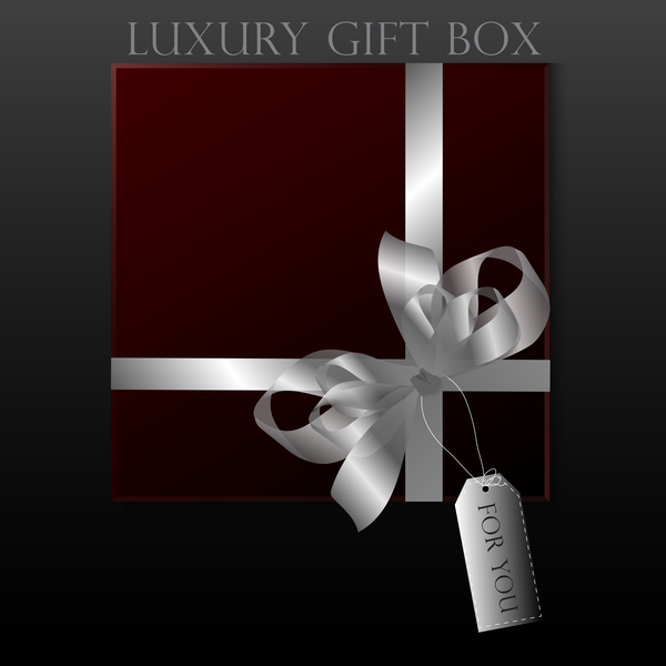 luxury square gift box template vector 16