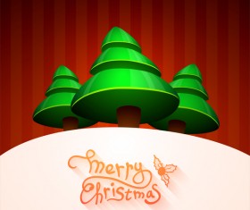 mushroom christmas tree vectors